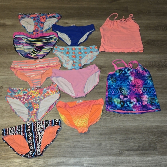 Girls Swimwear Lot 11 Pieces Size XL - Picture 1 of 8